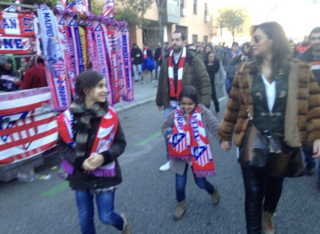 De camino al Vicente Calderón